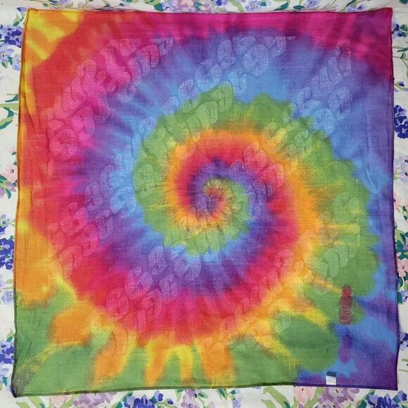 Swae Lee Post Malone Runaway Tour 2019 Tie Dye Bandana, 21x21 - Picture 4 of 6